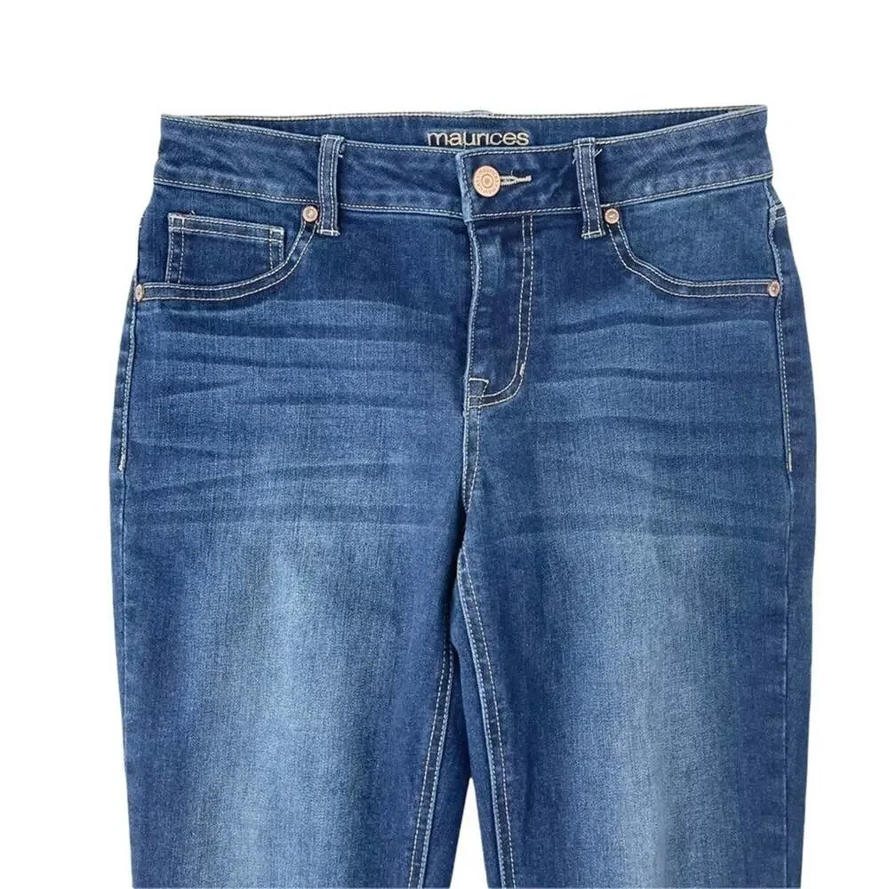 Maurices high rise skinny blue jegging jeans women's small (4-6) short - Picture 3 of 9